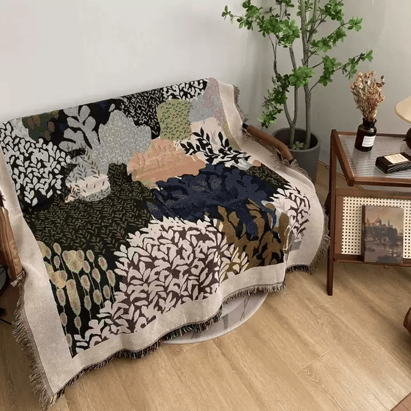Ownkoti Abstract Forest Foliage Throw Blanket - image 3