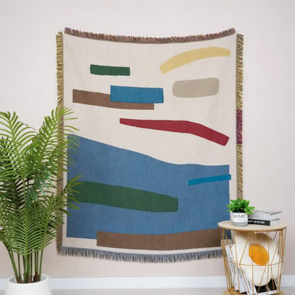 Ownkoti Artistic Geometric Fringed Tasseled Throw - image 1