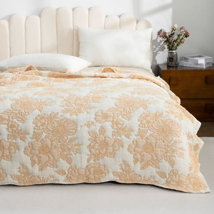 Ownkoti Minimal Bloom Cotton Coverlet Quilt - Queen - image 0