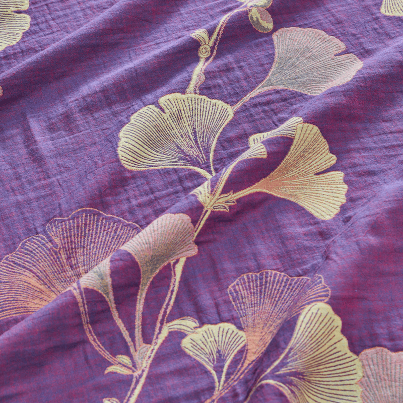 Ownkoti Retro Ginkgo Leaf Cotton Reversible Bedding Set - image 5
