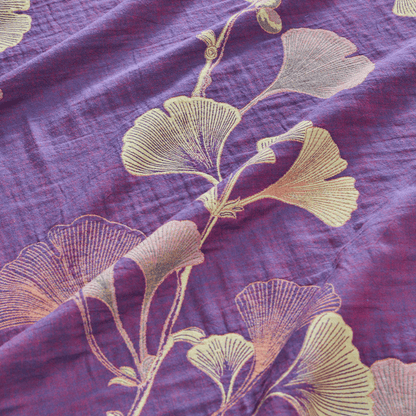 Ownkoti Retro Ginkgo Leaf Cotton Reversible Bedding Set - image 5