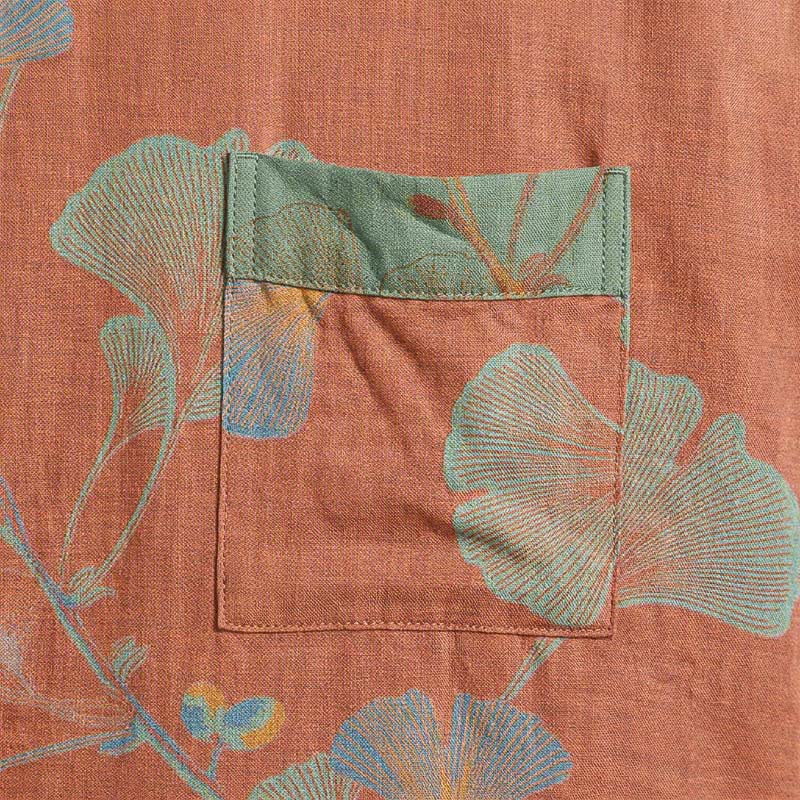 Ownkoti Retro Ginkgo Leaf Cotton Kimono Robe - image 20