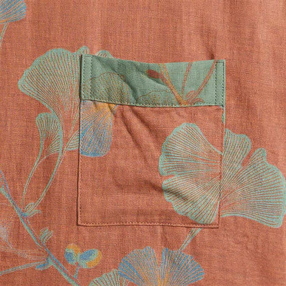 Ownkoti Retro Ginkgo Leaf Cotton Kimono Robe - image 20