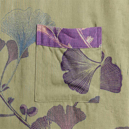 Ownkoti Retro Ginkgo Leaf Cotton Kimono Robe - image 32