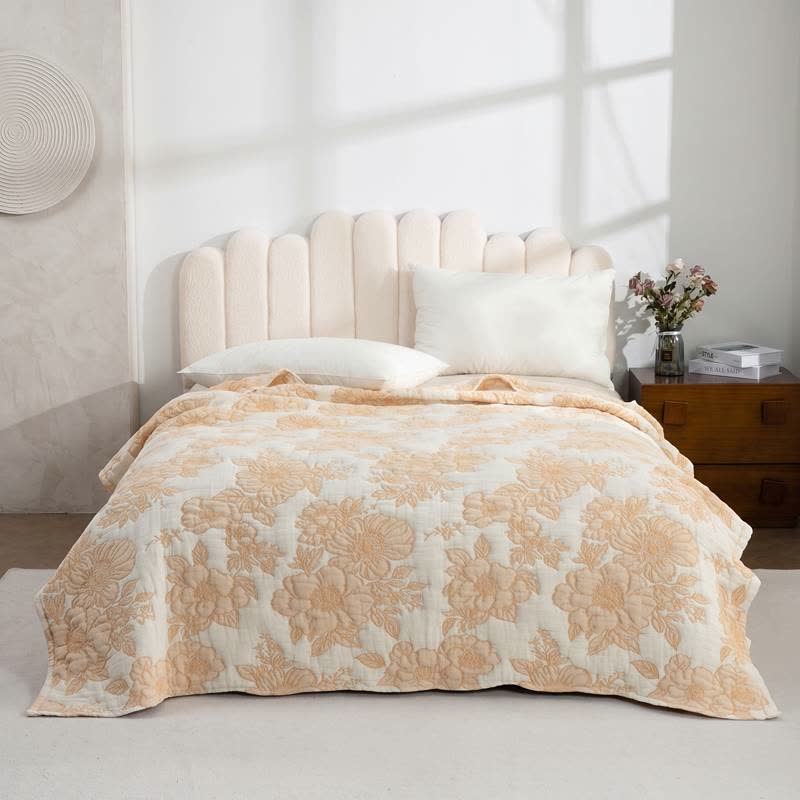Ownkoti Minimal Bloom Cotton Coverlet Quilt - image 1