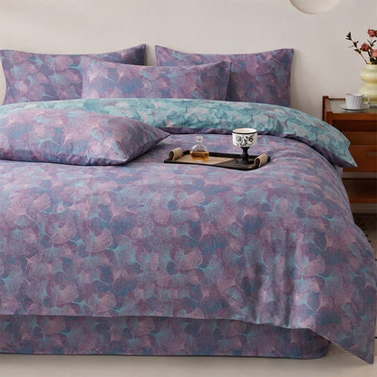 Ownkoti Retro Botanical Ginkgo Leaf Cotton Bedding Set - image 4
