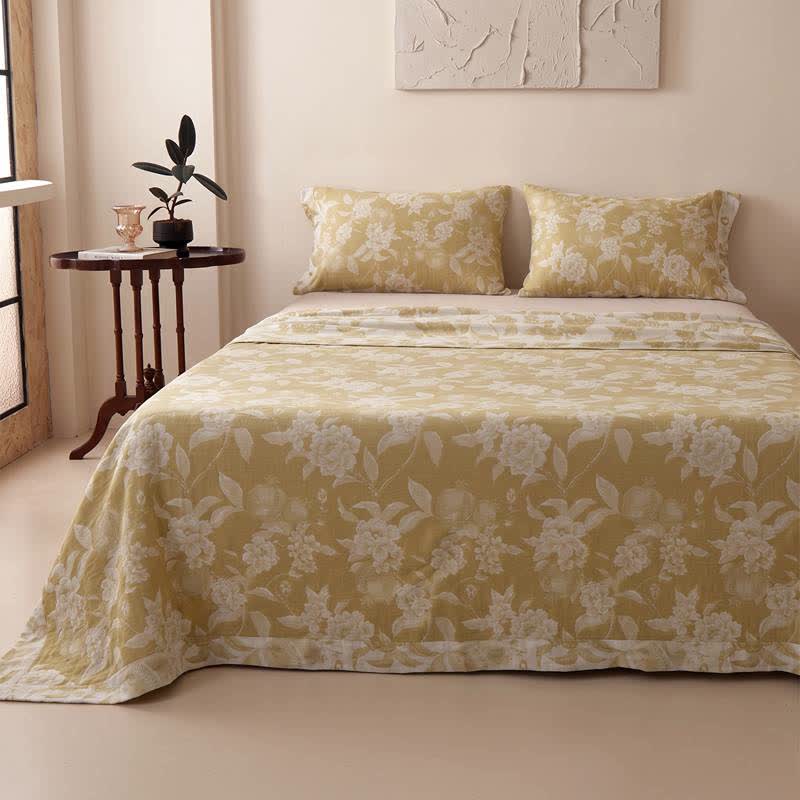 Ownkoti Vinatge Floral Muslin Coverlet Bedspread  - image 5