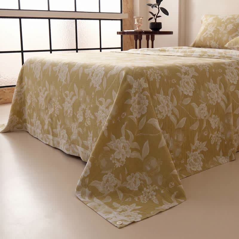 Ownkoti Vinatge Floral Muslin Coverlet Bedspread  - image 6