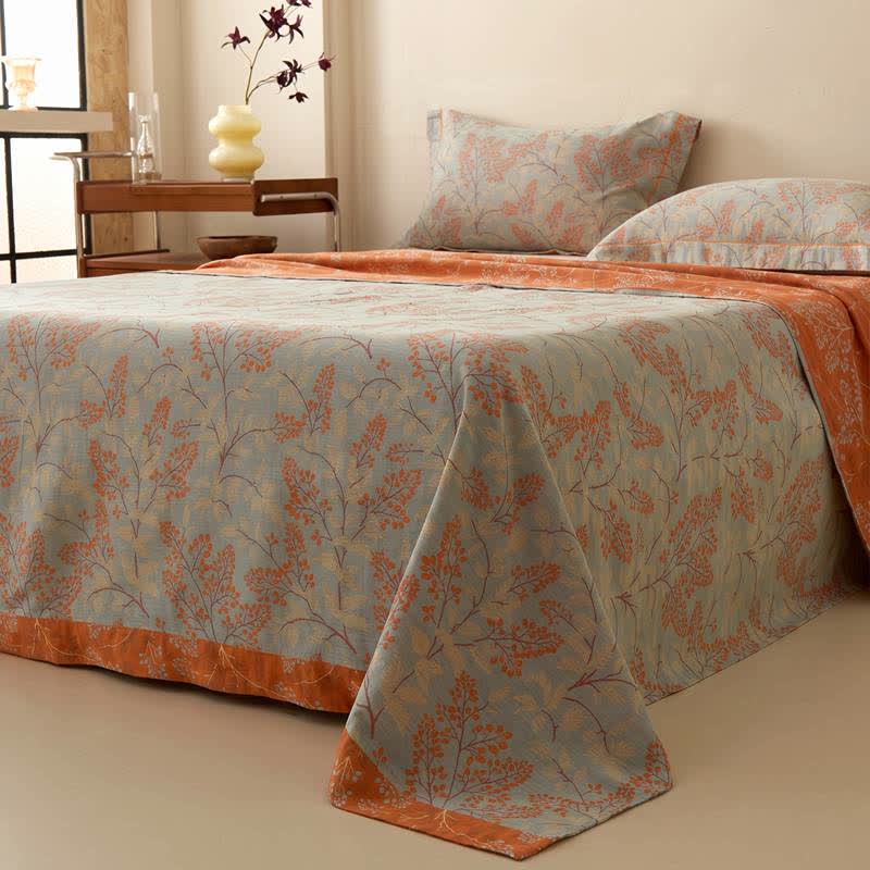Ownkoti Botanical Branch Muslin Reversible Bedspread - image 2