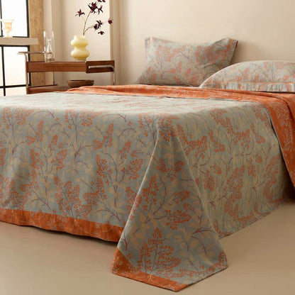 Ownkoti Botanical Branch Muslin Reversible Bedspread - image 2