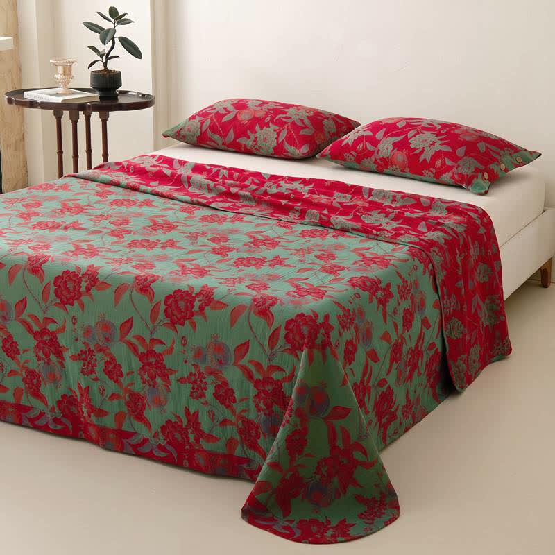 Ownkoti Opulent Floral Muslin Reversible Bedspread - image 2