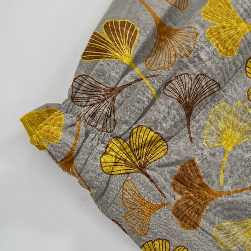 Ownkoti Multi‑Color Ginkgo Leaf Cotton Lounge Pants - image 14