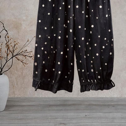 Ownkoti Timeless Black Polka‑Dot Lounge Pants - image 1