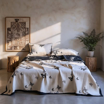 Ownkoti Monochrome Butterfly Cotton Gauze Quilts - image 10
