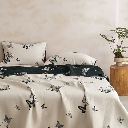 Ownkoti Monochrome Butterfly Cotton Gauze Quilts - image 7