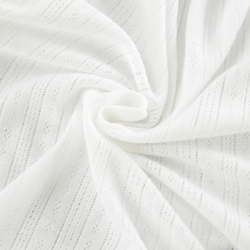Ownkoti White Ruffle Cotton Loungewear Set - image 7
