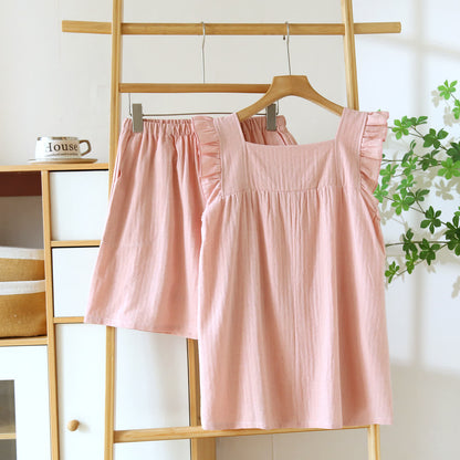 Ownkoti Breezy Ruffle Trim Cotton Lounge Set - image 3