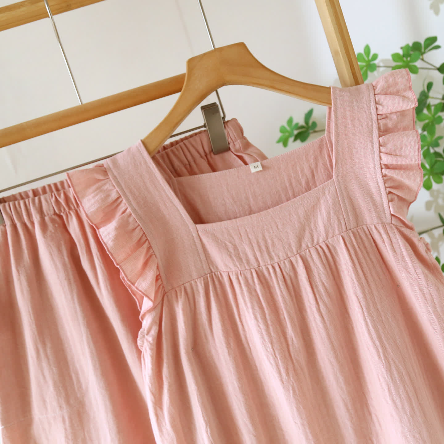 Ownkoti Breezy Ruffle Trim Cotton Lounge Set - image 4