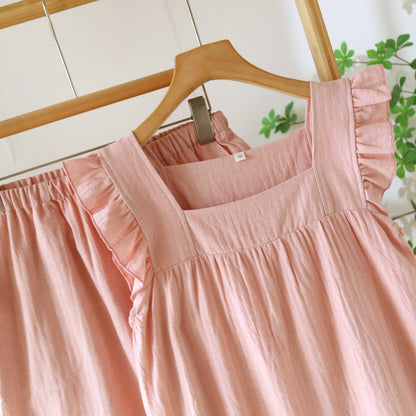 Ownkoti Breezy Ruffle Trim Cotton Lounge Set - image 4