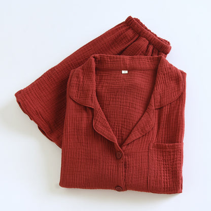 Ownkoti Cotton Gauze Button Front Loungewear Set - image 6