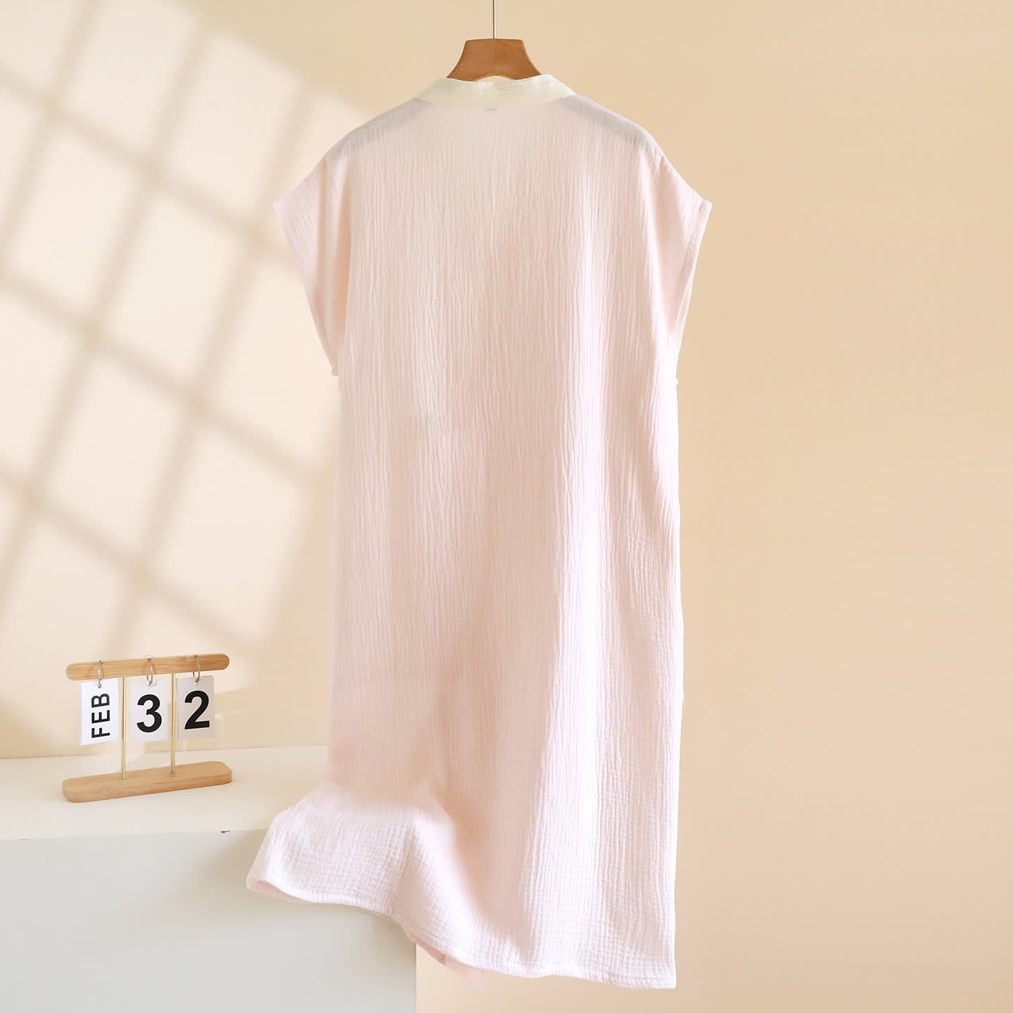 Ownkoti Minimalist Cotton Kimono Wrap Homewear Robe - image 3