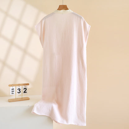 Ownkoti Minimalist Cotton Kimono Wrap Homewear Robe - image 3