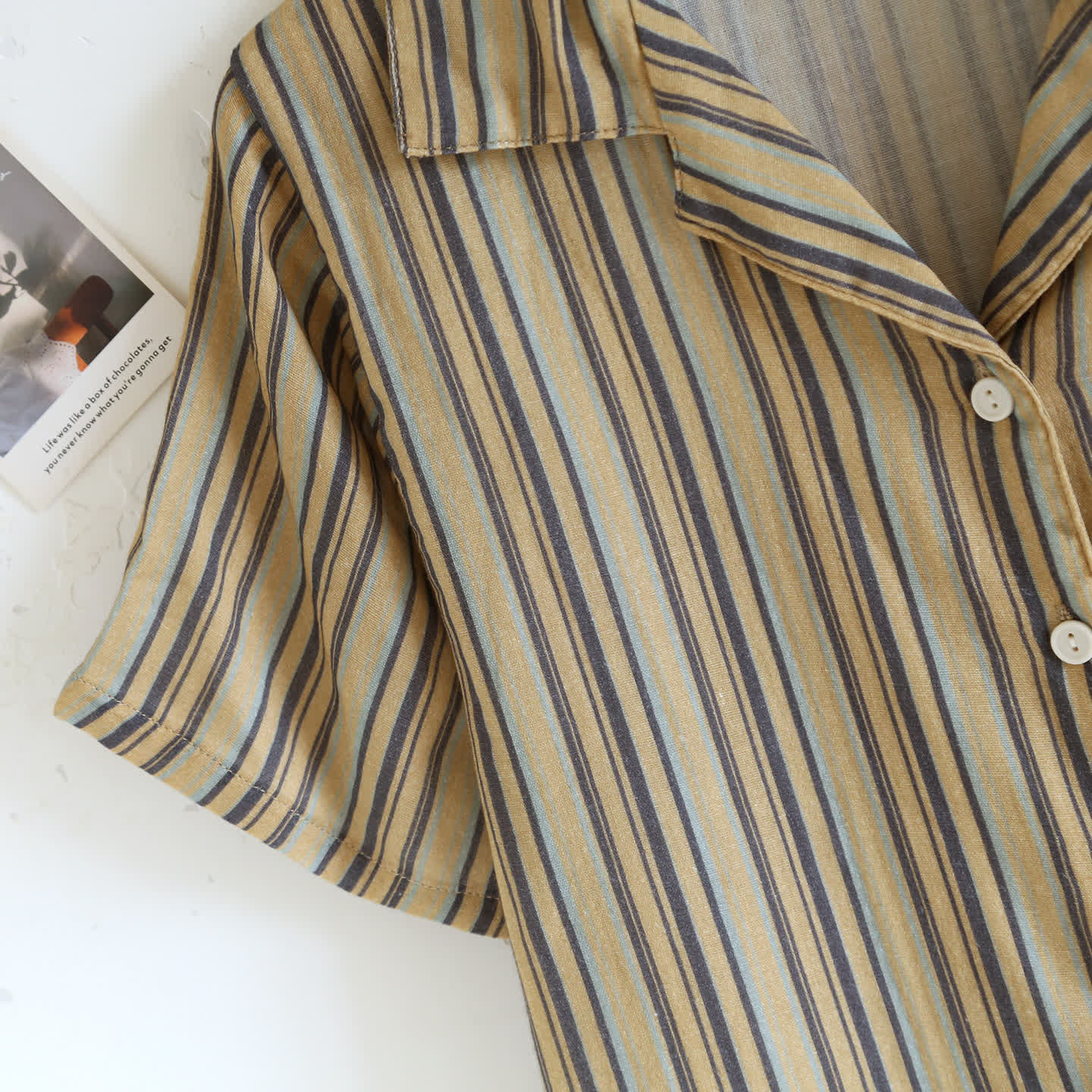 Ownkoti Vintage Striped Cotton Loungewear Set - image 4