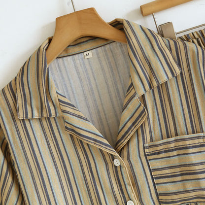 Ownkoti Vintage Striped Cotton Loungewear Set - image 3