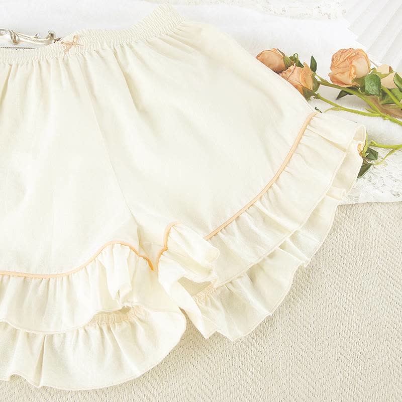 Ownkoti Chic Ruffle Hem Cotton Loungewear Set - image 10