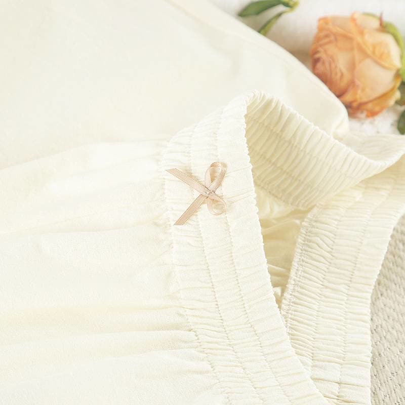 Ownkoti Chic Ruffle Hem Cotton Loungewear Set - image 9