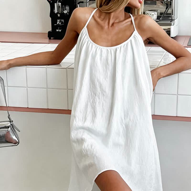 Ownkoti Minimal Sleeveless Resort Lounge Dress - image 4
