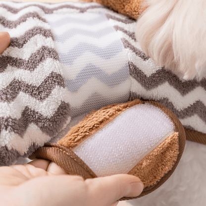 Ownkoti Grey Bear‑Ear Dog Bath Robe - image 3