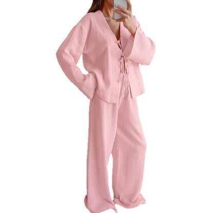 Ownkoti Soft Crinkle Textured Cotton Loungewear Set - image 2