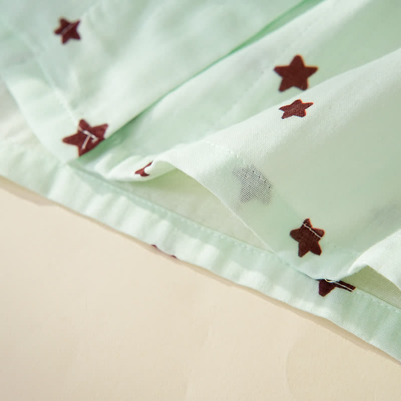 Ownkoti Pastel Star Cotton Long Sleeve Pajamas - image 10