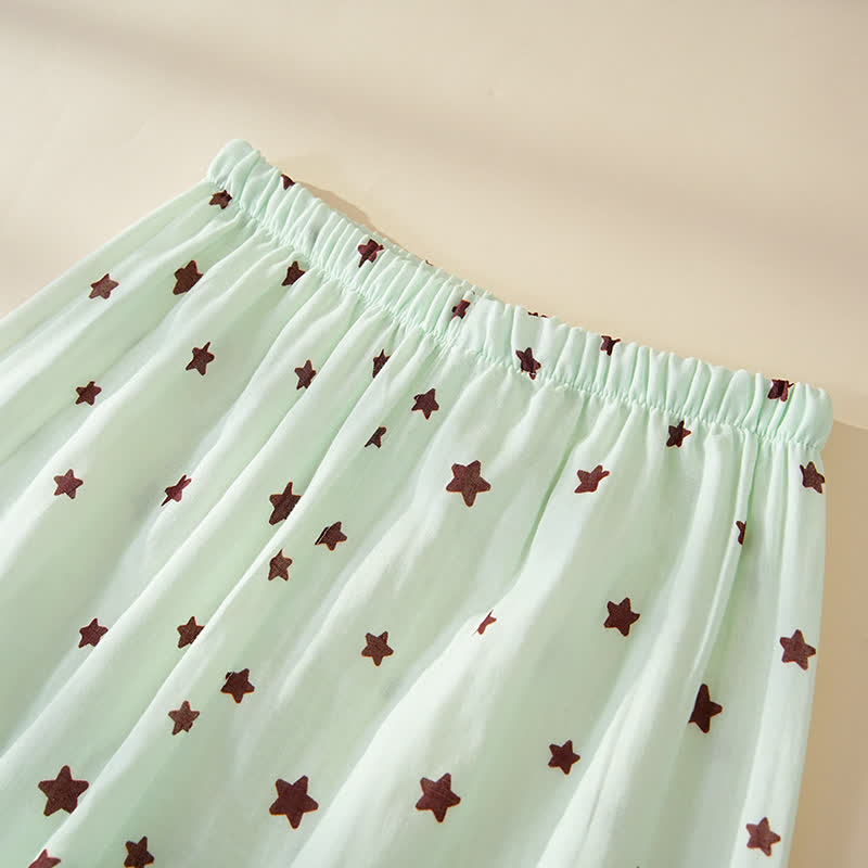 Ownkoti Pastel Star Cotton Long Sleeve Pajamas - image 9