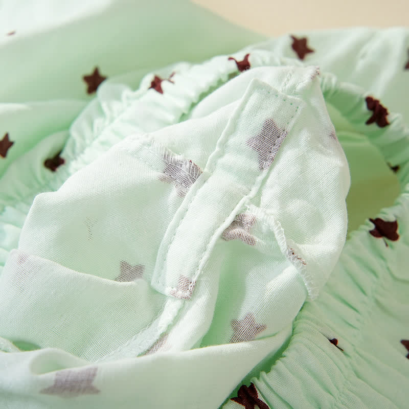 Ownkoti Pastel Star Cotton Long Sleeve Pajamas - image 12