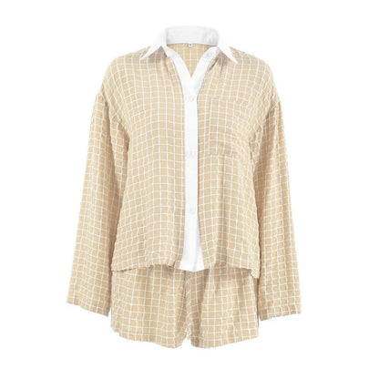 Ownkoti Minimal Resort Checked Loungewear Set - image 3