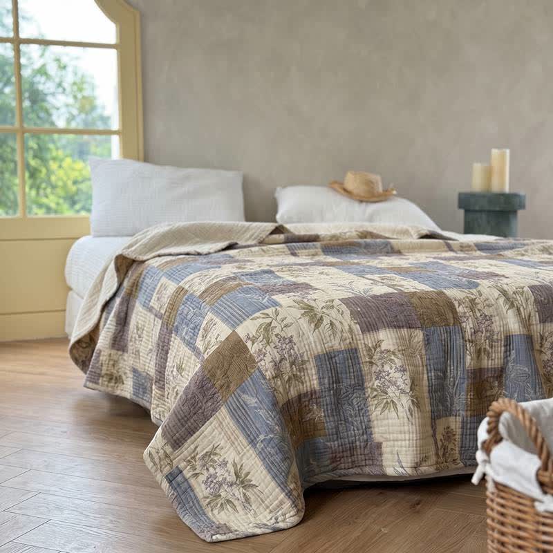 Ownkoti Vintage Patchwork Cotton Bedspread Quilt - image 1