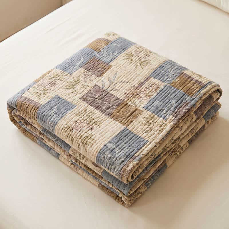 Ownkoti Vintage Patchwork Cotton Bedspread Quilt - image 4