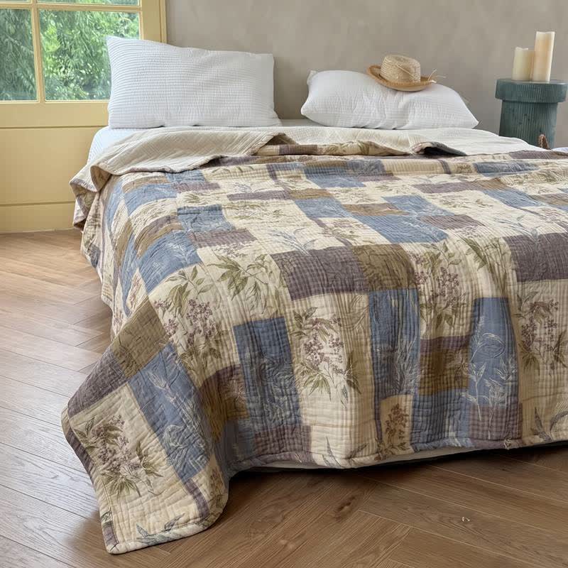 Ownkoti Vintage Patchwork Cotton Bedspread Quilt - image 2