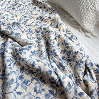 Ownkoti Nordic Leaf Cotton Bedspread Quilt - image 4