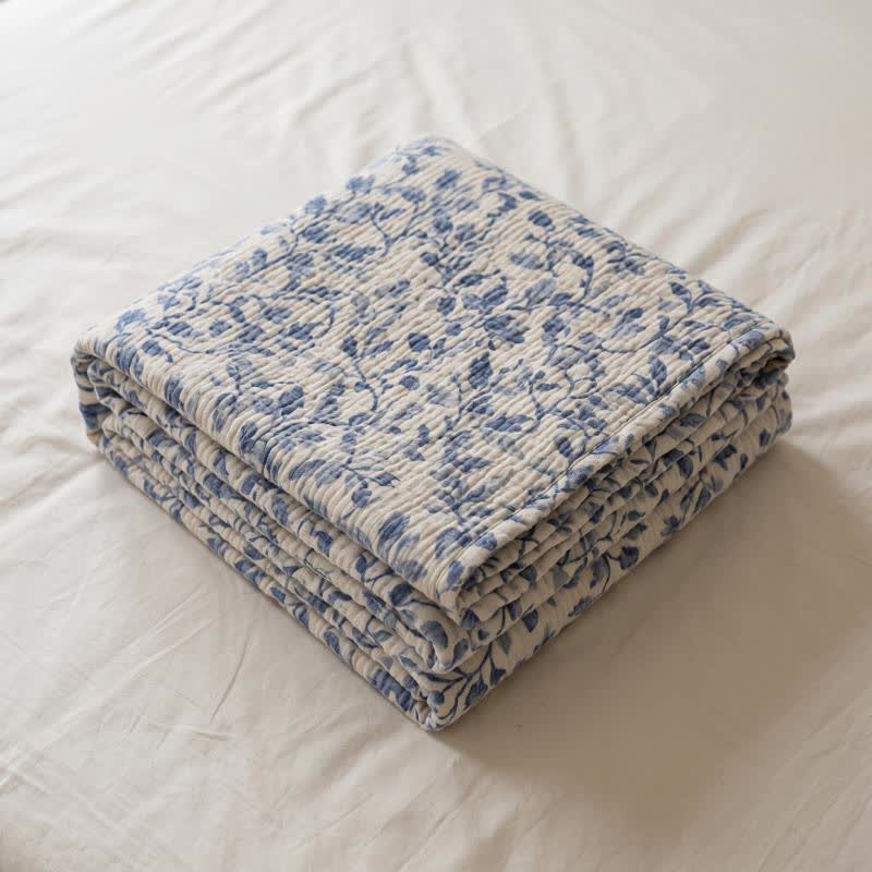 Ownkoti Nordic Leaf Cotton Bedspread Quilt - image 7