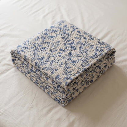 Ownkoti Nordic Leaf Cotton Bedspread Quilt - image 7