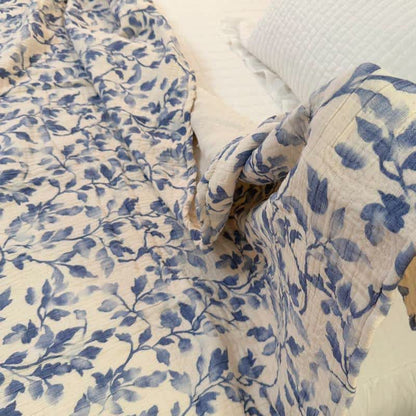 Ownkoti Nordic Leaf Cotton Bedspread Quilt - image 5