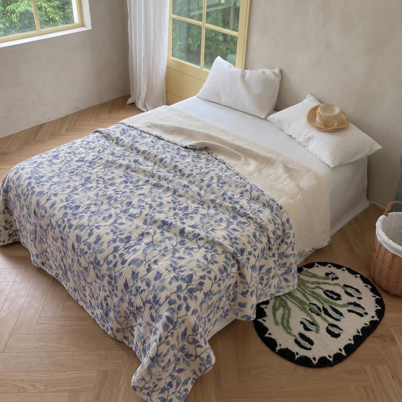 Ownkoti Nordic Leaf Cotton Bedspread Quilt - image 3