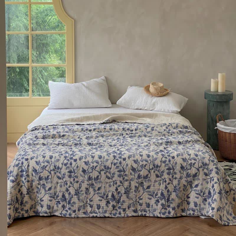 Ownkoti Nordic Leaf Cotton Bedspread Quilt - Queen - image 0