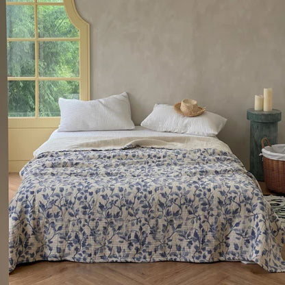 Ownkoti Nordic Leaf Cotton Bedspread Quilt - Queen - image 0
