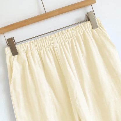 Ownkoti Solid Color Ruffle Cotton Camisole Pajamas - image 25