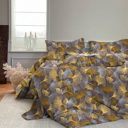 Ownkoti Retro Ginkgo Leaf Cotton Gauze Bedding Set - image 14