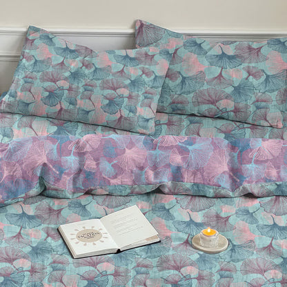 Ownkoti Retro Botanical Ginkgo Leaf Cotton Bedding Set - image 7